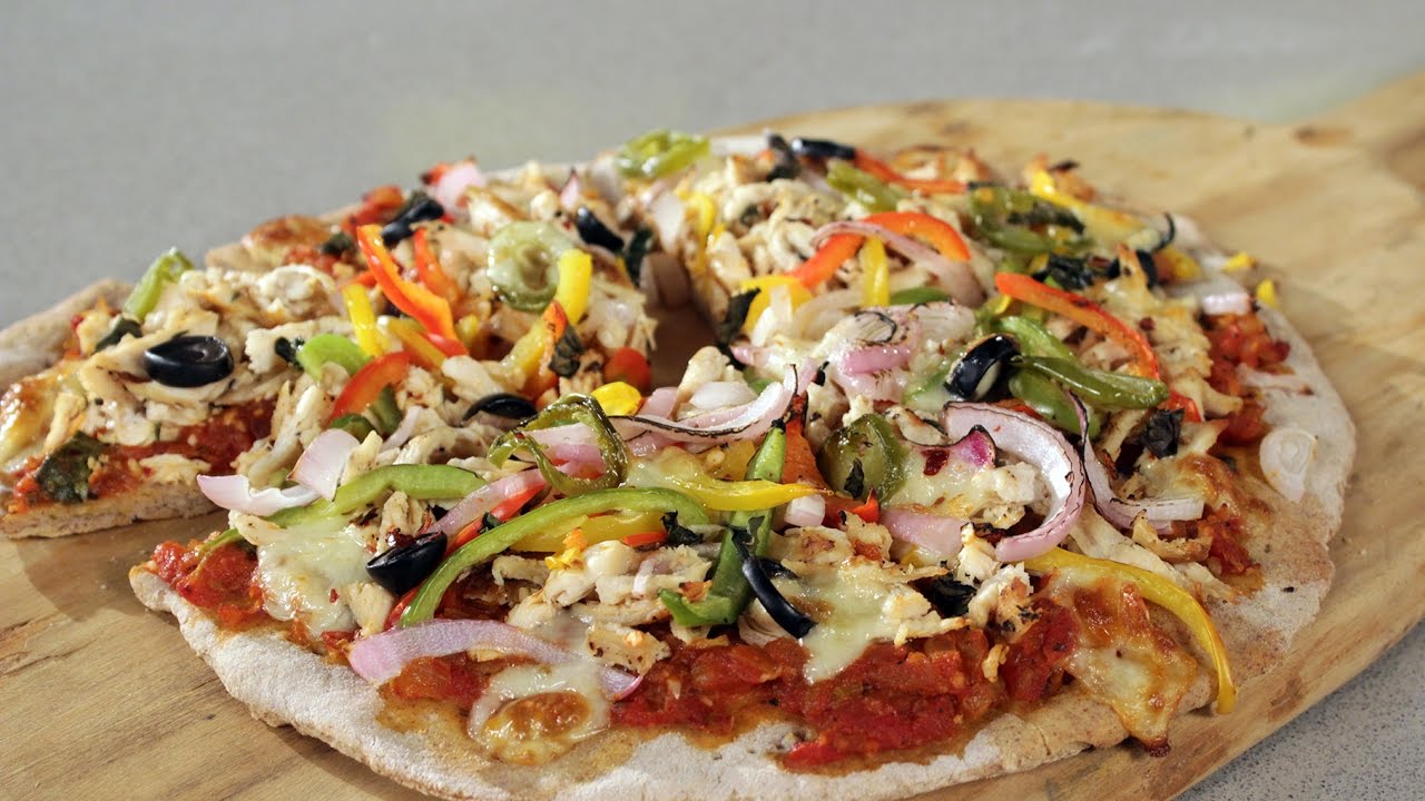 Chicken Pizza | Not So Junky - by Chef Siddharth | Sanjeev Kapoor Khazana