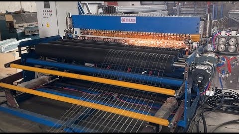 Automatic CNC Wire Mesh Welding Machine For Roll Wire Mesh#wiremesh #weldingmachine #brazil