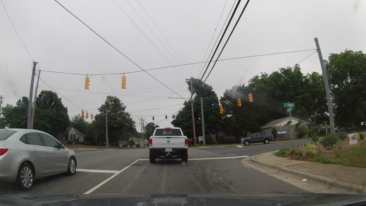 Driving through China Grove, North Carolina