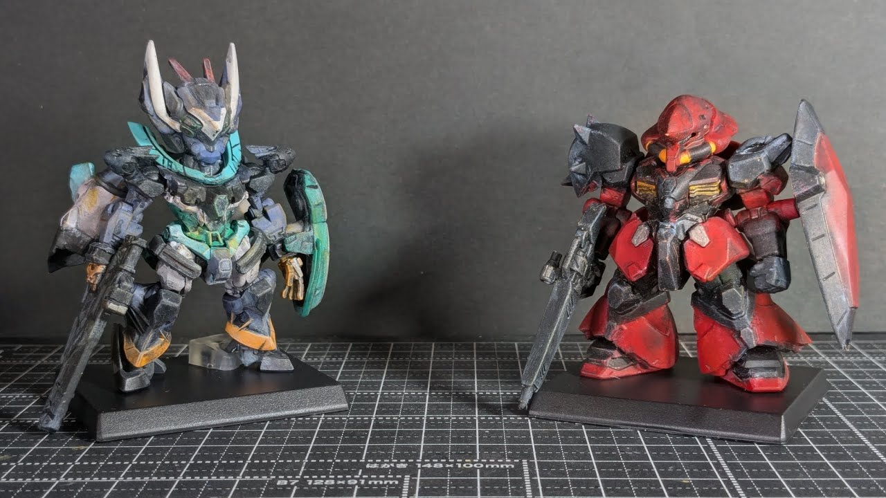 Gundam Converge #29 Painting Part 3 ] Gyan Strom & Messer TYPE-F02