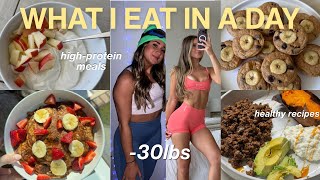 WHAT I EAT IN A DAY (-30LBS) | high-protein meals, healthy recipes, maintain my weight loss screenshot 4