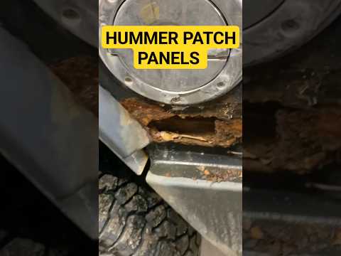 Rust Repair on a Hummer H2 custom patch panels. #paintjob #welding #satisfying #diy #mechanic