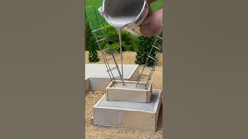 Incredible V-Tiny house made with mini bricks part 1 #miniature #diy #shorts