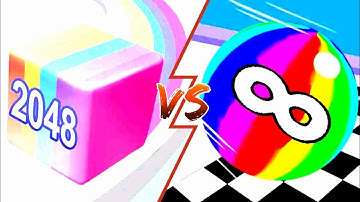 TikTok Gameplay Video 2024  Satisfying Mobile Game Max Levels:JELLY RUN 2048 VS BALL RUN 2048 #1