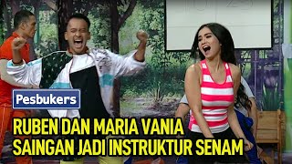 Ruben Onsu dan Maria Vania Saingan jadi Instruktur Senam