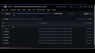 Python Based prompt engineering framework with pydantic and jinja2