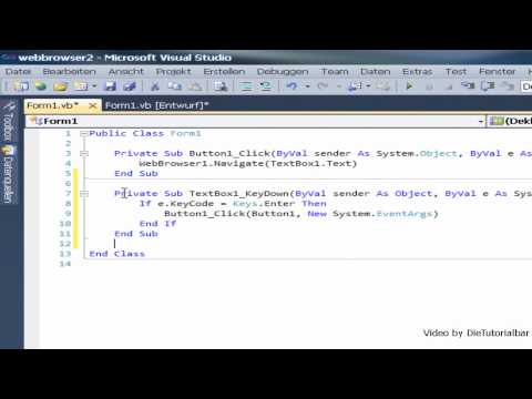 Visual Basic: Webbrowser erstellen - Teil 2