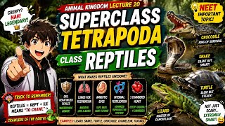 Superclass Tetrapoda – Class Reptilia | Animal Kingdom Lecture 20 | Class 11 Biology | CBSE | NEET 