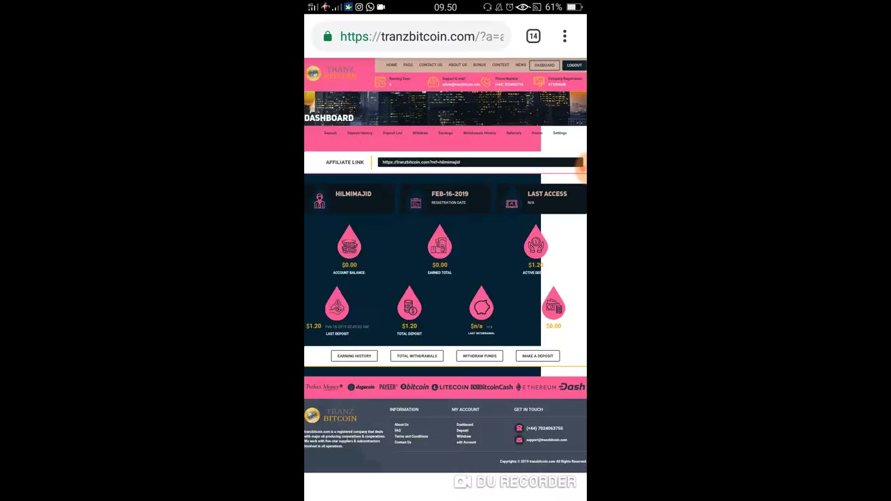 tranzbitcoin.com | INVESTASI TERBARU USIA 0 HARI 30%HOURLY FOR 6 HOURS