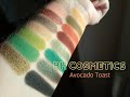 BH Cosmetics: Avocado Toast (свотчи + 2 макияжа)