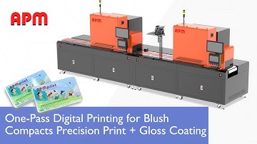 High Speed One Pass Printer for Makeup Eyeshadow Pans  Print + Gloss Finish