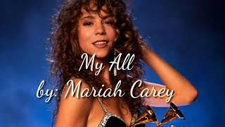 My All lyrics(on screen)by Mariah Carey