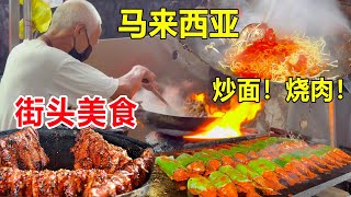 Great collection of food! Ramen! Fried rice! Fried chicken! Meat-Street Food in Malaysia