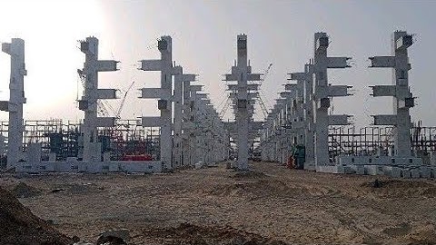 Precast without Pre stress and Post stress (Precast Column for Precast Pipe Rack)