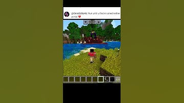 Run Until Find A Ruined Nether Portal In Minecraft #minecraft #minecraftshorts #shorts