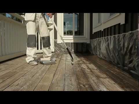 Oiling decking -- step by step