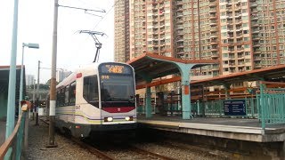 【特別通道】港鐵 LRT 第一期輕鐵車輛 (1047) 不載客駛經天榮站三台