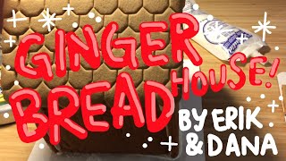 Decorating a Costco Gingerbread House for the Holidays with Erik and Dana