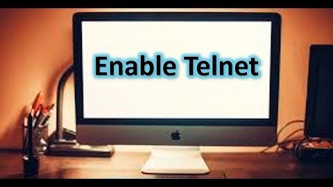 How to enable / Install telnet in windows