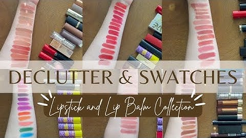 SWATCHING AND DECLUTTERING MY ENTIRE LIPSTICK COLLECTION | 2023