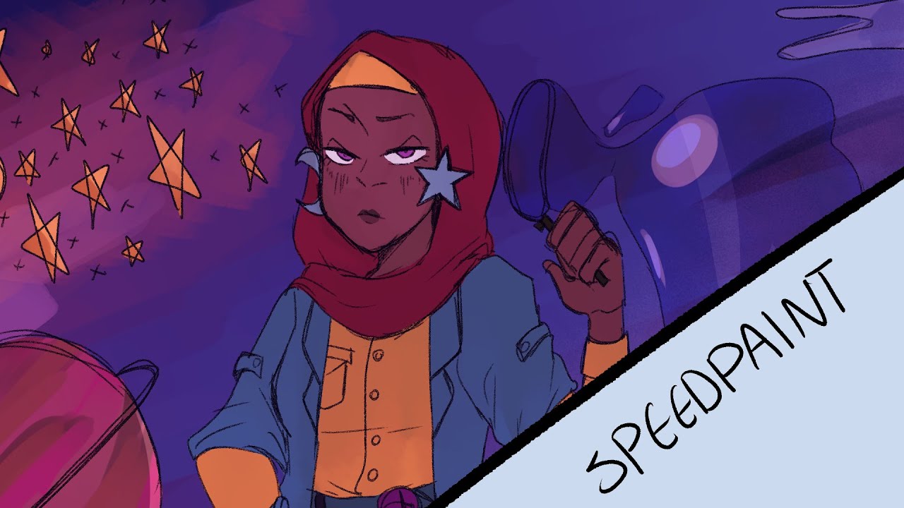 keeper of the galaxies [speedpaint]