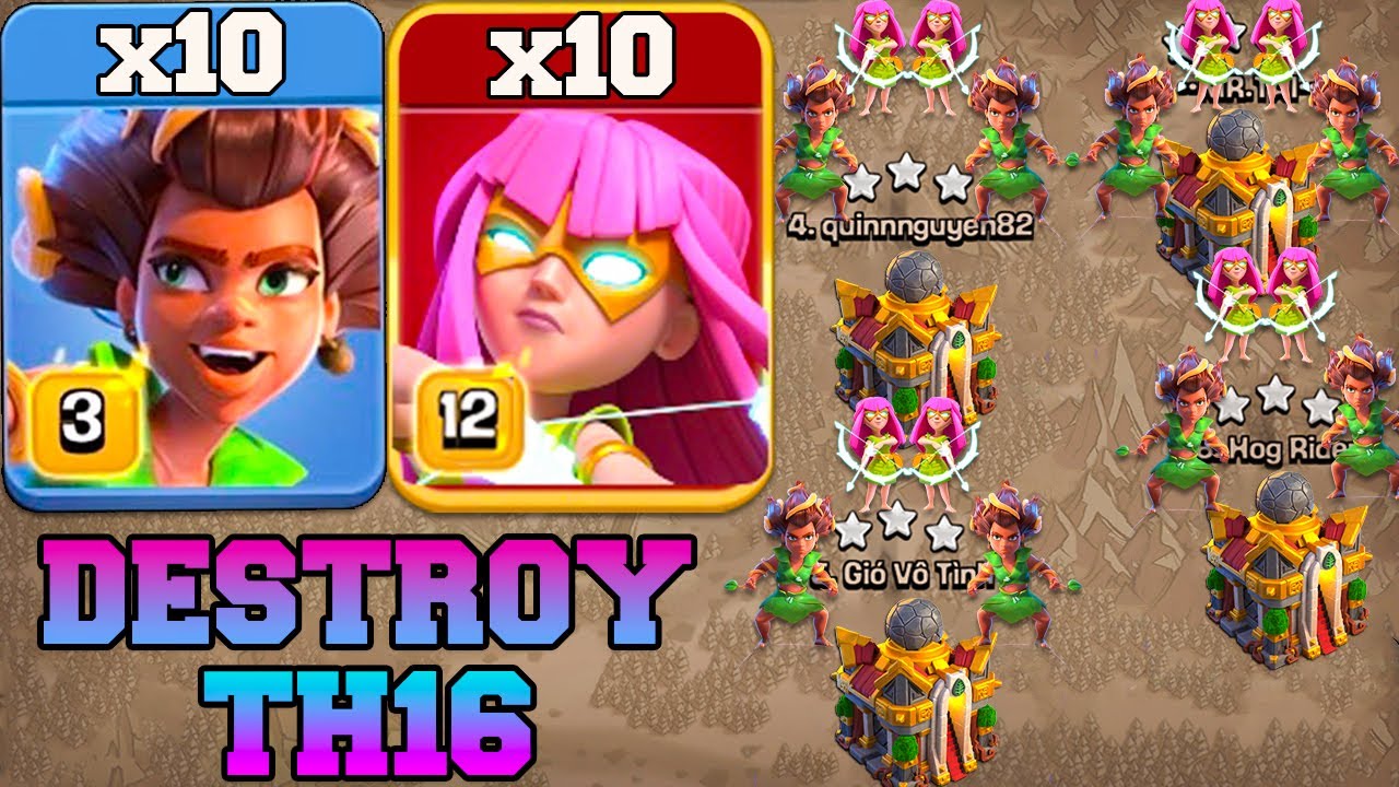 Th16 Attack Strategy with Dragon \u0026 Zap Spell !! Th16 Cwl Attack 2024 in Clash Of Clans