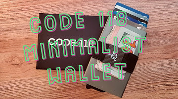 Code118 wallet review - slim minimalist wallet