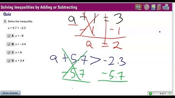 Solving Inequalities by Adding or Subtracting (7th grade)