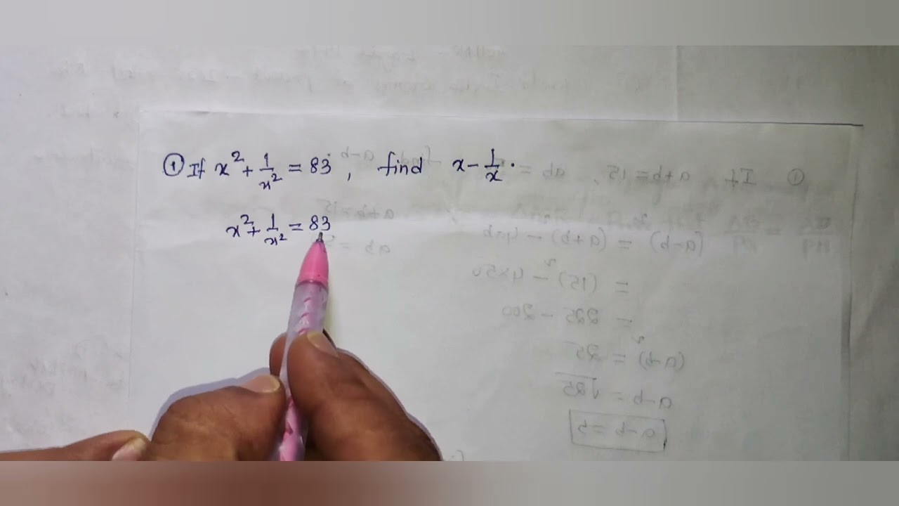 Algebraic Identities/polynomials/Dsc members/Railway jobs/IIT Students/Any competative exams