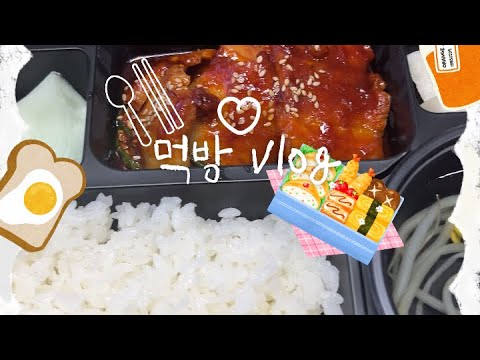 [수어통역사 써니] 일요일 점심 도시락 혼밥 먹방 / 오늘도 맛있게 먹는다/ (ft.원할머니 명품도시락 매운보쌈도시락)