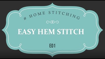 HEM stitch made easy with two methods (Subtitles only) ( music also )