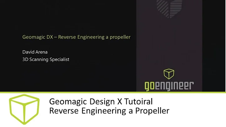 Geomagic Design X Tutorial - Reverse Engineering a Propeller