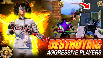 DESTROYING AGGRESSIVE PLAYERS 🔥Fastest 1v4 in Conqueror Lobby intense Solo vs Squad Gameplay | 😍