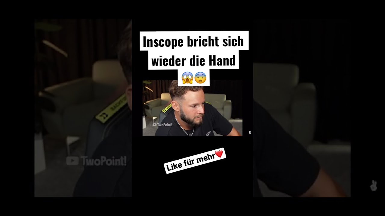 Inscope bricht sich wieder die Hand😱😨 