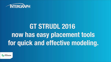 GT STRUDL Basics - Overview of 2016