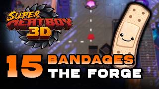 Super Meat Boy 3D - World 3 - The Forge All 15 Bandage Locations