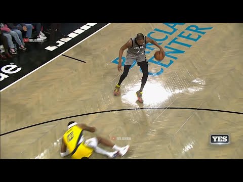 Kevin Durant sends Torrey Craig flying and drills a 3 😲