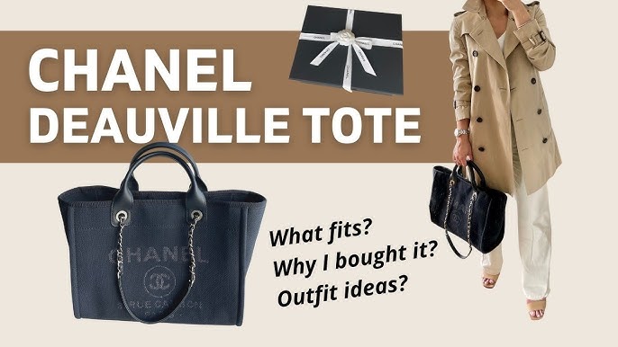 NEW Chanel Deauville SMALL Totes (sizes, colors, prices, mod shots