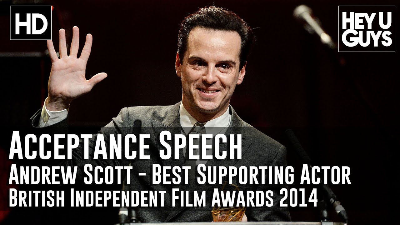 Andrew Scott Wins Best Supporting Actor Award Acceptance Speech - BIFA 2014 (Pride)