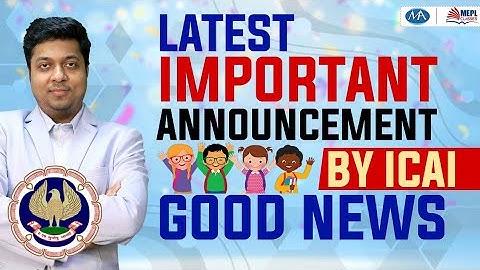 Latest important announcement by ICAI | Good news for Students | ITT and orientation | Mohit Agarwal