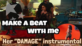 BEAUTY AND THE BEAT | HER &quot;Damage&quot; INSTRUMENTAL REMAKE IN UNDER 5 MINUTES!