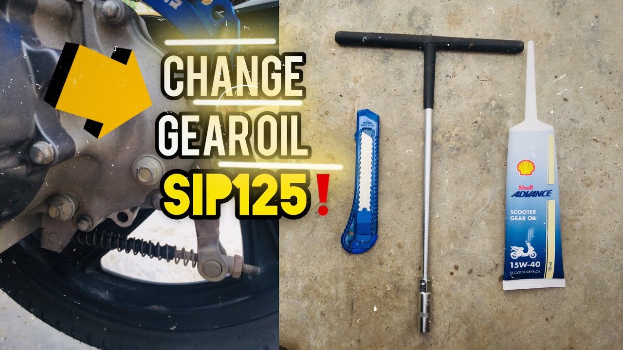 How to Change your Gear Oil of your Scooter Sip 125 YouTube