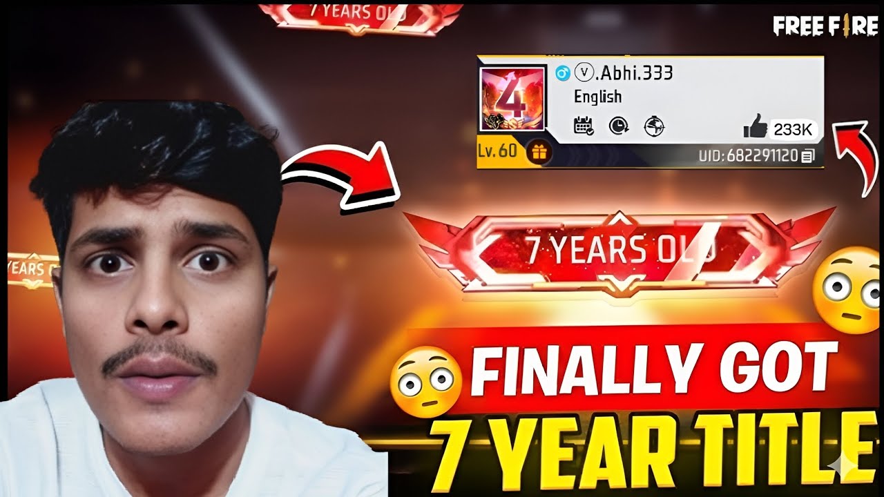 7 Years Old Free Fire Player 😱 | OG Title Claim Proof || OP ID