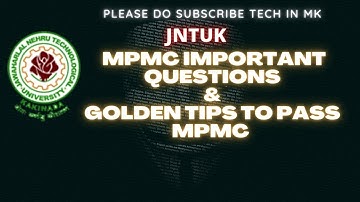 mpmc important questions| Microprocessor and Microcontrollers Important Questions jntuk