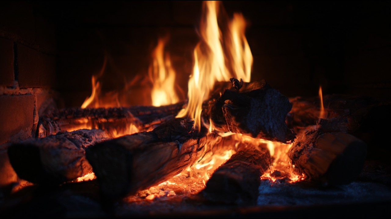 Fireplace Crackling Sounds for Sleep – 10 Hours – No Music
