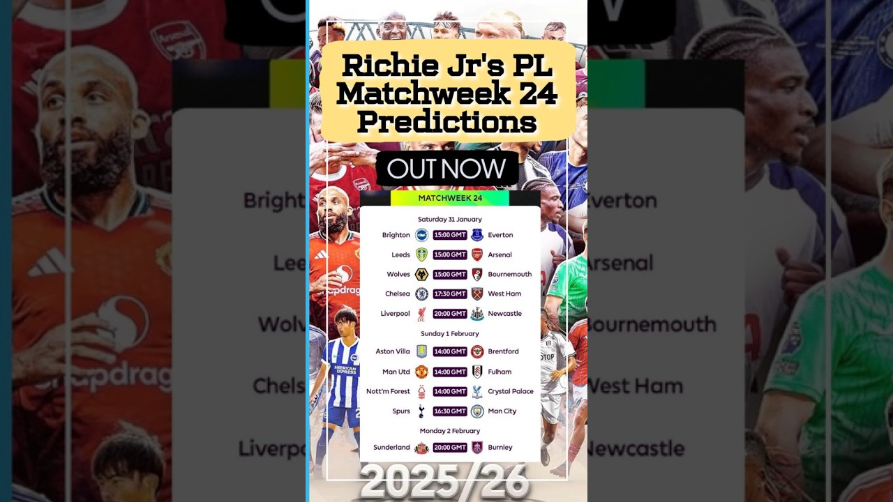 ARSENAL BOTTLE JOB AGAIN?! 🚨📉 PL Matchweek 24 Predictor Richie 