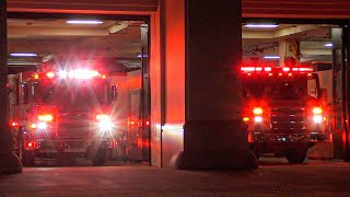Beverly Hills Fire Dept. Truck 9, Engine 5, & Rescue 1 Responding 