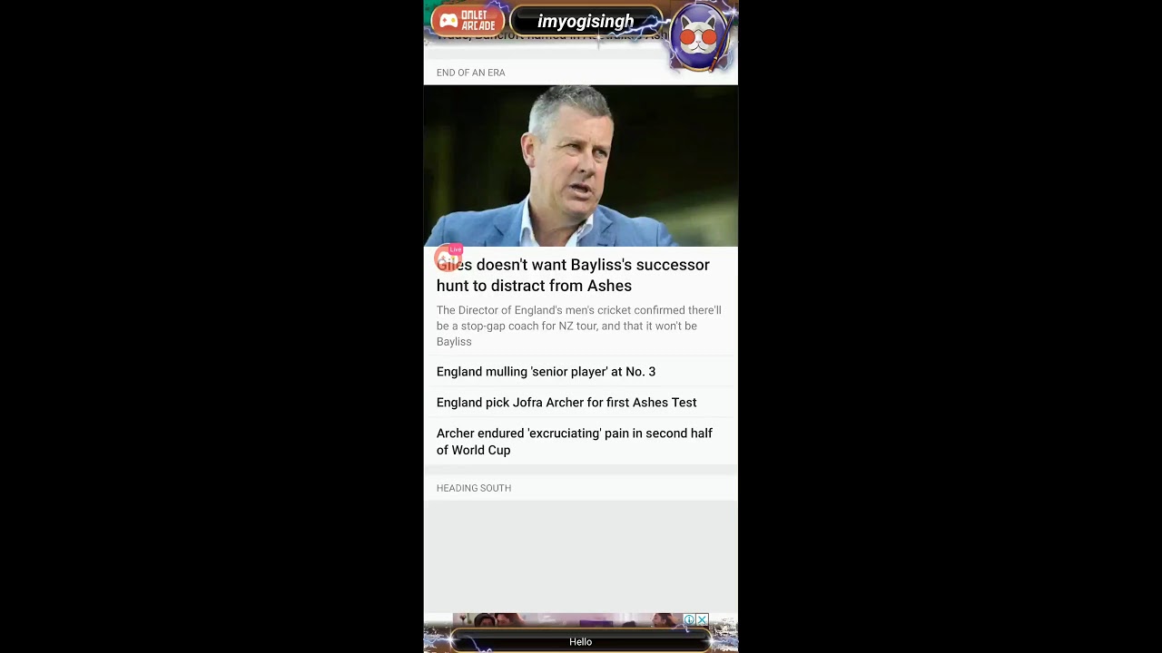 Watch me stream Cricbuzz on Omlet Arcade!