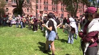 Protests held at Yale on commencement day