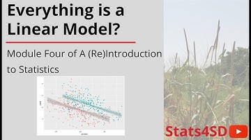 Everything is a Linear Model? - A (Re)Introduction to Statistics Module 4